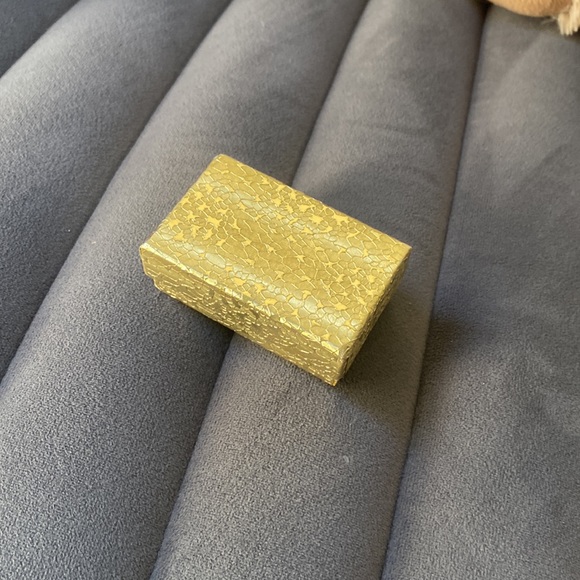 REAL DIAMONDS solid YELLOW GOLD ring  6.5 6 1/2 band pavè diamond stones kt - Picture 12 of 13